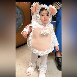 Baby girl lamb costume